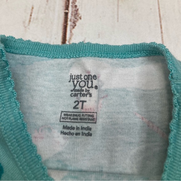 Carter’s Pajama Set Blue Christmas Long Sleeve Shirt & Pants Sz 2T - Picture 4 of 11